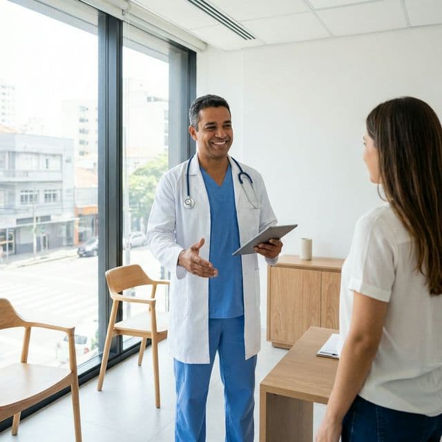 Paciente no consultório