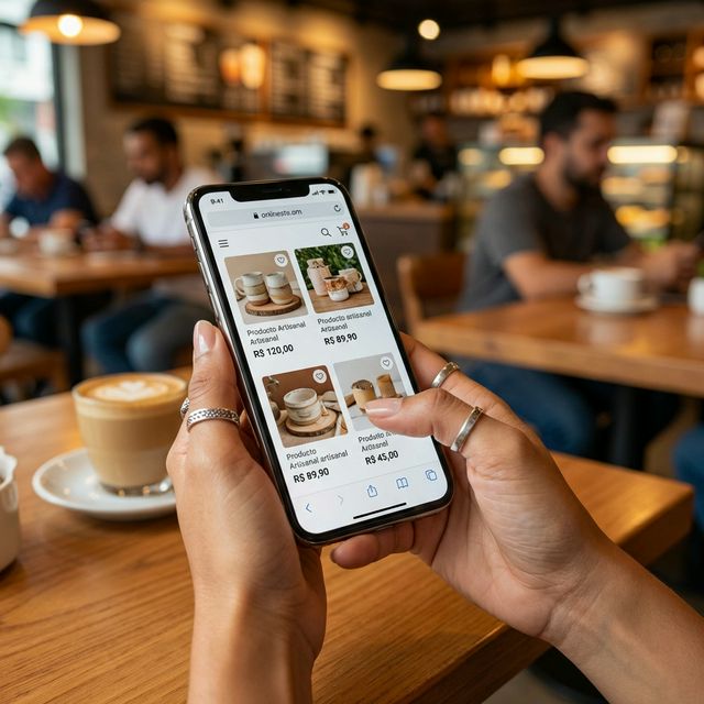 Cliente fiel voltando para comprar novamente na loja de confiança.