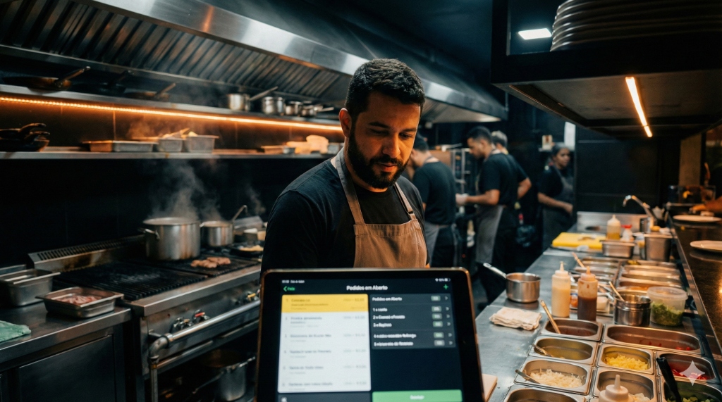 Dona Neide rindo livremente confeitando e verificando a tela do app com os dias certinhos!